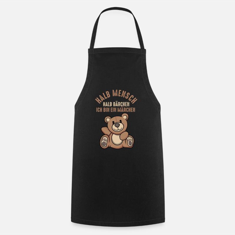 Teddybär Bärchen Bär Märchen Teddybärchen - Kochschürze - Schwarz
