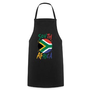 Afrique du Sud - Tablier de cuisine - noir - Devant - AI Model Male 185 dark (185cm)