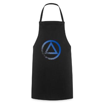 Anonyme Alkoholiker Symbol Logo AA NA Anti Alkohol - Kochschürze - Schwarz - Vorne - AI Model Male 185 dark (185cm)