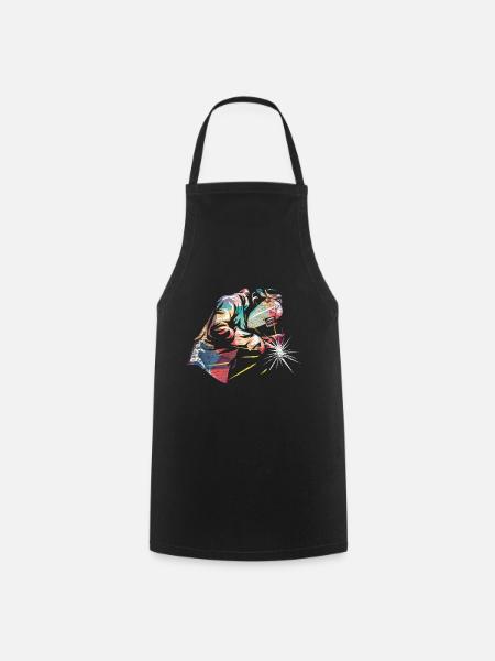 Soudeur profession de soudage - Tablier de cuisine - noir
