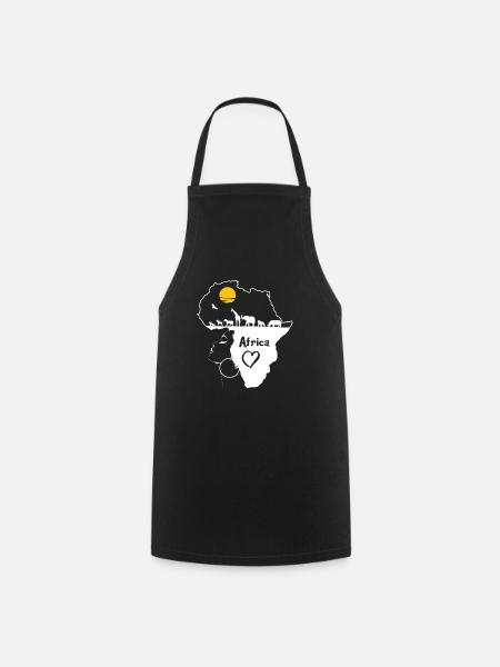 Afrique - Tablier de cuisine - noir