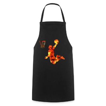 Basketball Dunking Geschenk Basketballspieler - Kochschürze - Schwarz - Vorne - AI Model Male 185 dark (185cm)