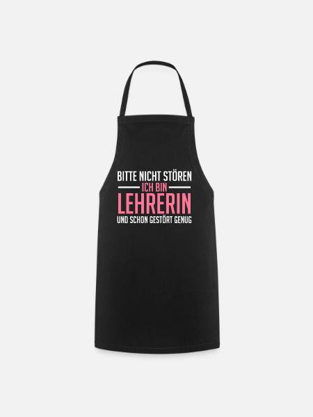 Lehrerin Unterricht Grundschullehrerin - Kochschürze - Schwarz