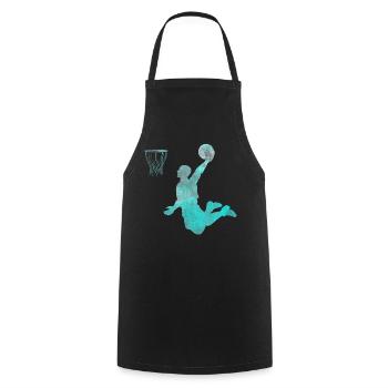 Basketball Dunking Geschenk Basketballspieler - Kochschürze - Schwarz - Vorne - AI Model Male 185 dark (185cm)