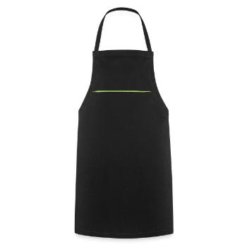 Coup de pinceau > Vectorgraphic ! = Changer de couleur ! - Tablier de cuisine - noir - Devant - AI Model Male 185 dark (185cm)