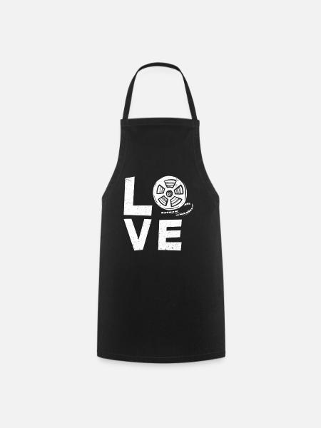 Bobine de film de film - Tablier de cuisine - noir