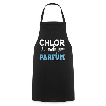 Chlor Ist Mein Parfüm - Kochschürze - Schwarz - Vorne - AI Model Male 185 dark (185cm)