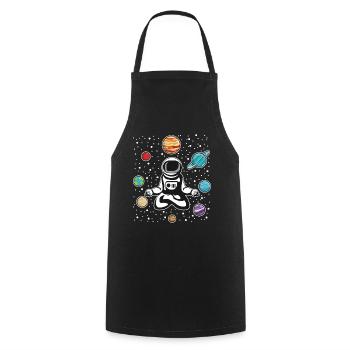 Meditation Yoga DMT Space Travel - Cooking Apron - black - Front - AI Model Male 185 dark (185cm)