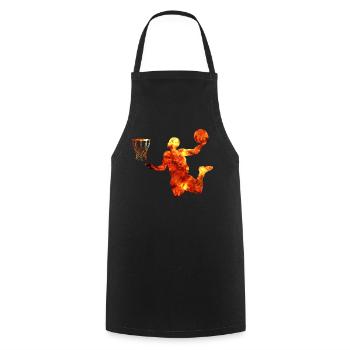 Basketball Dunking Geschenk Basketballspieler - Kochschürze - Schwarz - Vorne - AI Model Male 185 dark (185cm)