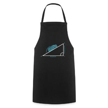 Pythagoras Hypotenuse Mathe Shirt Geschenk - Kochschürze - Schwarz - Vorne - AI Model Male 185 dark (185cm)