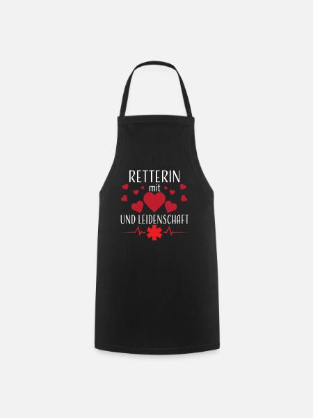 Paramedic Emergency Paramedic Emergency Doctor - Cooking Apron - black