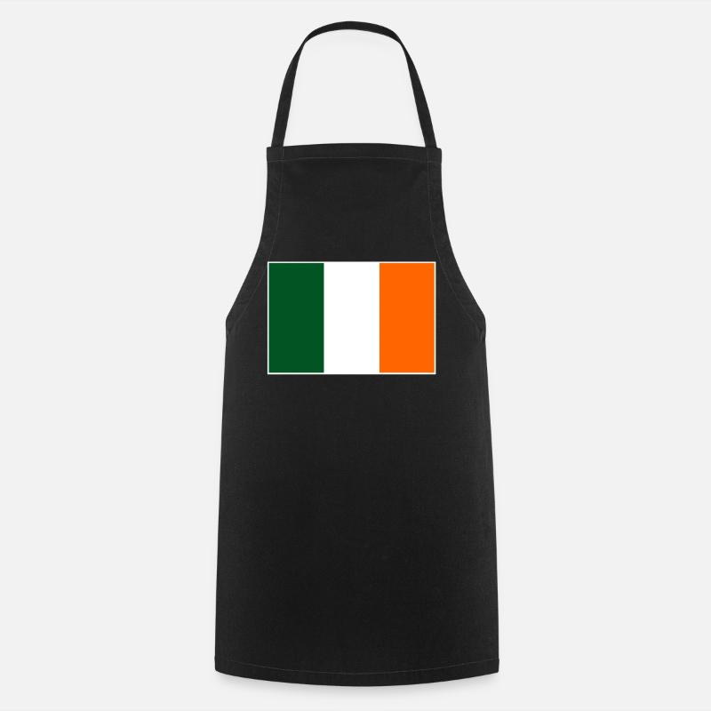Drapeau de l’Irlande - Tablier de cuisine - noir