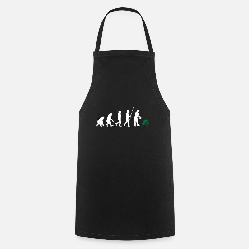 Jardinier évolution jardinier jardinier fleur cadeau - Tablier de cuisine - noir