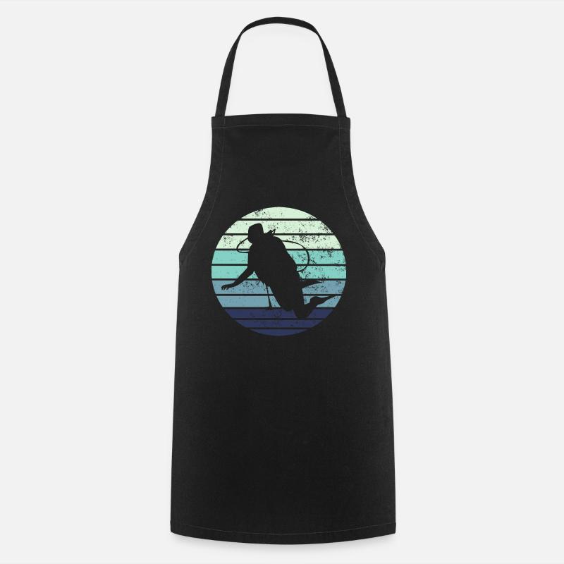 Plongée plongée - Tablier de cuisine - noir