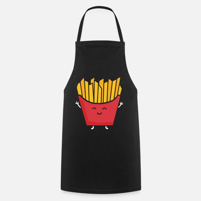 Pommes Pommes Frites - Kochschürze - Schwarz