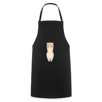 Llama - Kochschürze - Schwarz - Vorne - AI Model Male 185 dark (185cm)