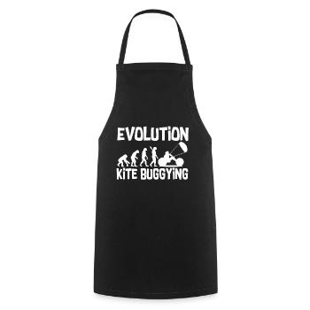 Evolution kite buggying - Cooking Apron - black - Front - AI Model Male 185 dark (185cm)