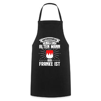 Franken Franke fränkisch Männer Geschenk - Kochschürze - Schwarz - Vorne - AI Model Male 185 dark (185cm)