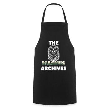 Les archives Magnus - Spooky - Tablier de cuisine - noir - Devant - AI Model Male 185 dark (185cm)