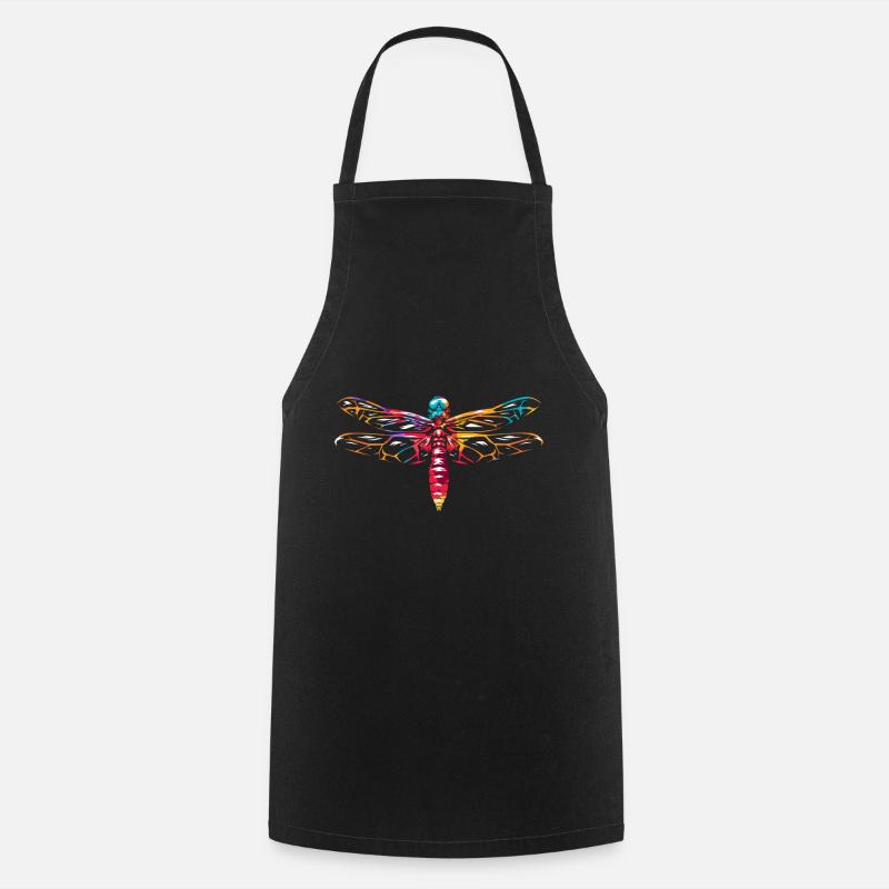 Libellules Odonata libellule - Tablier de cuisine - noir