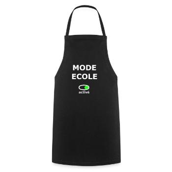 ECOLE RENTRE SCOLAIRE DROLE CADEAU - Tablier de cuisine - noir - Devant - AI Model Male 185 dark (185cm)