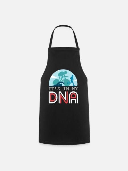 Triathlon Triathlet - It's in my DNA - Kochschürze - Schwarz