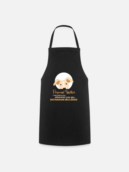 Greyhound, dog , whippet - Cooking Apron - black