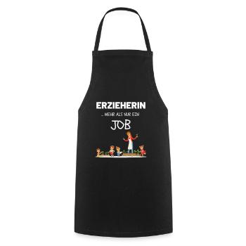 Erzieherin Geschenk Mehr als nur ein Job Witzig - Kochschürze - Schwarz - Vorne - AI Model Male 185 dark (185cm)