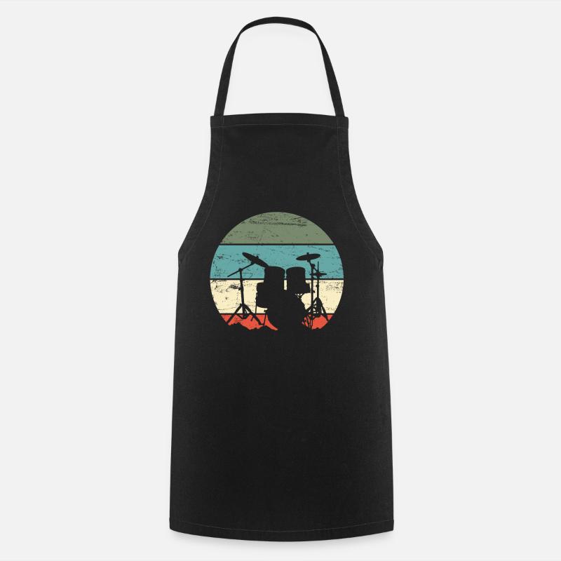 Batteur de batterie - Tablier de cuisine - noir