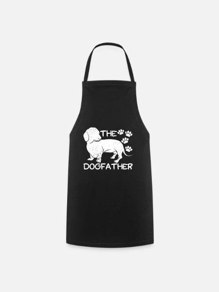 Dachshund Dogfather owner dogs Dachshunds - Cooking Apron - black