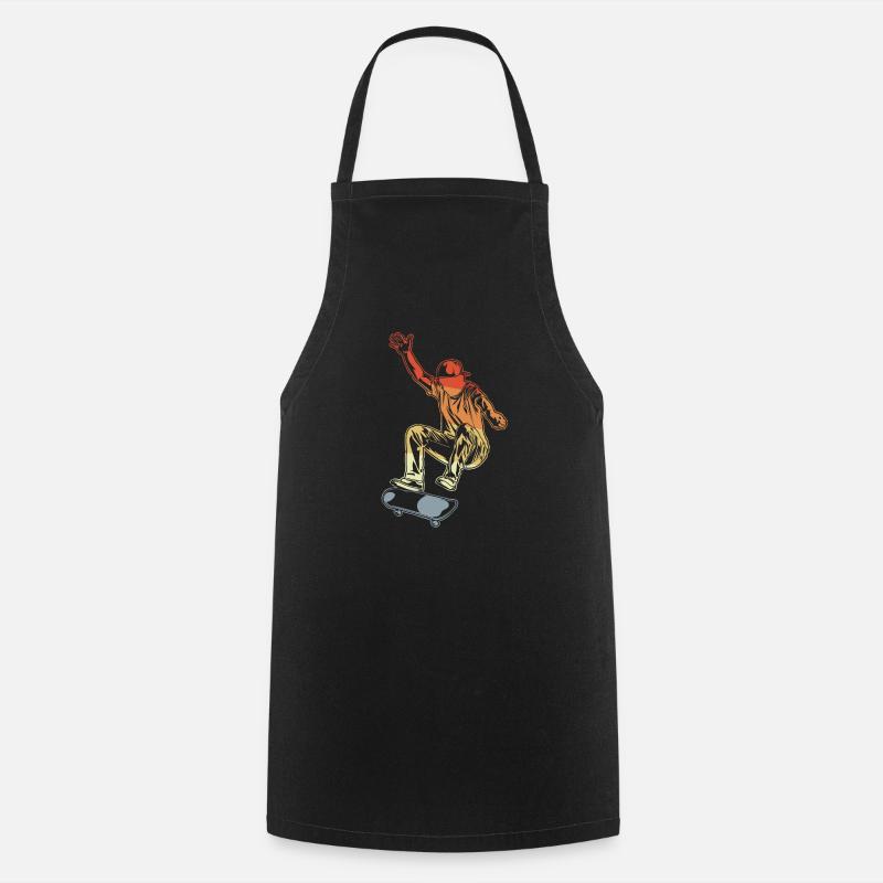 Skateboarding - Cooking Apron - black