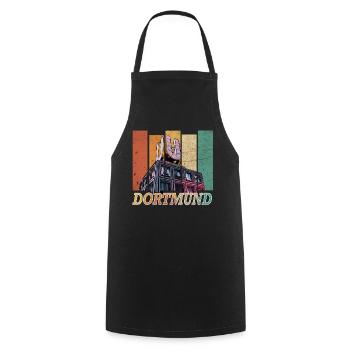 Dortmund - Cooking Apron - black - Front - AI Model Male 185 dark (185cm)