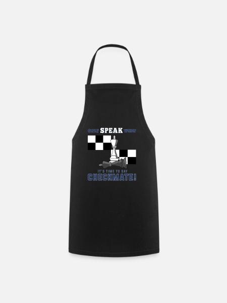 Chess, chess checkmate, chess pawns - Cooking Apron - black