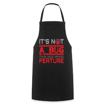 Programming - Its Not A Bug - Cooking Apron - black - Front - AI Model Male 185 dark (185cm)