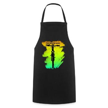 Life behind bars gift for pedal & steering wheel fans - Cooking Apron - black - Front - AI Model Male 185 dark (185cm)