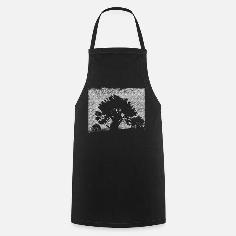 Trees in the forest Ecologically sustainable - Cooking Apron - black