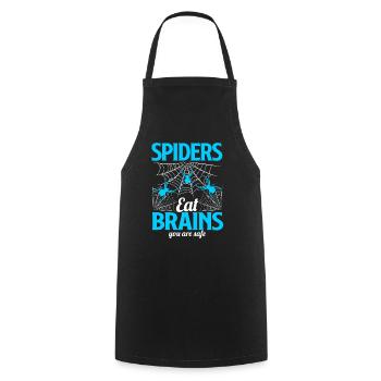 spider - Cooking Apron - black - Front - AI Model Male 185 dark (185cm)