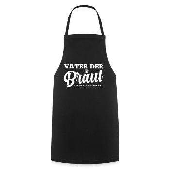 Vater Der Braut Heirat Hochzeit Junggesellinnenabs - Kochschürze - Schwarz - Vorne - AI Model Male 185 dark (185cm)