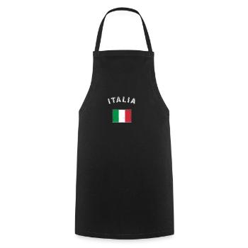 Italy italian flag flag - Cooking Apron - black - Front - AI Model Male 185 dark (185cm)