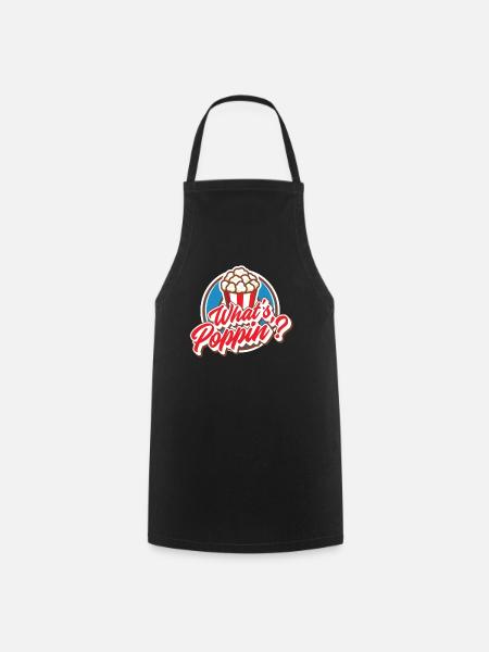 Popcorn - Kochschürze - Schwarz