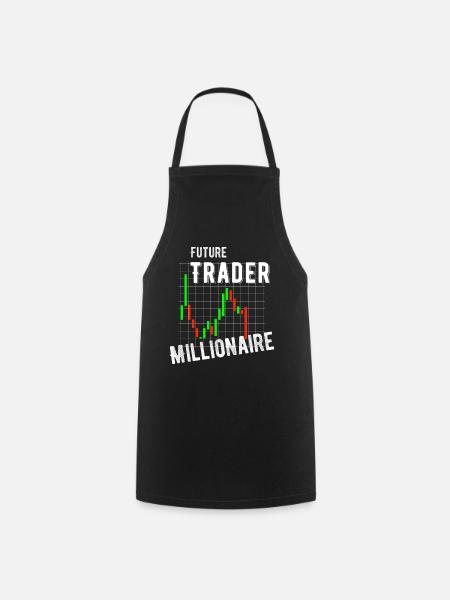 Trading Börse Trader Aktien Geld Geschenk - Kochschürze - Schwarz