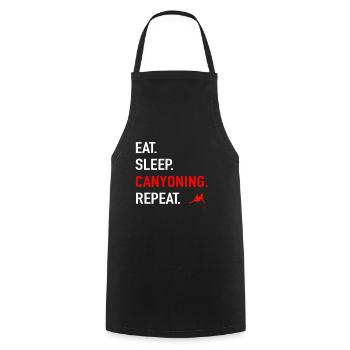 Canyoning - Cooking Apron - black - Front - AI Model Male 185 dark (185cm)