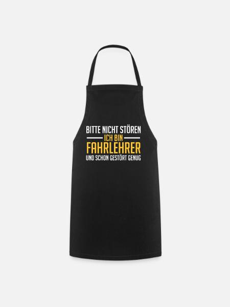 Fahrlehrer Fahrprüfung Fahrschule Fahrprüfer Lusti - Kochschürze - Schwarz