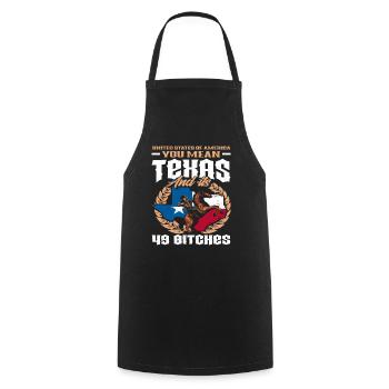 Texas United States of America gift - Cooking Apron - black - Front - AI Model Male 185 dark (185cm)