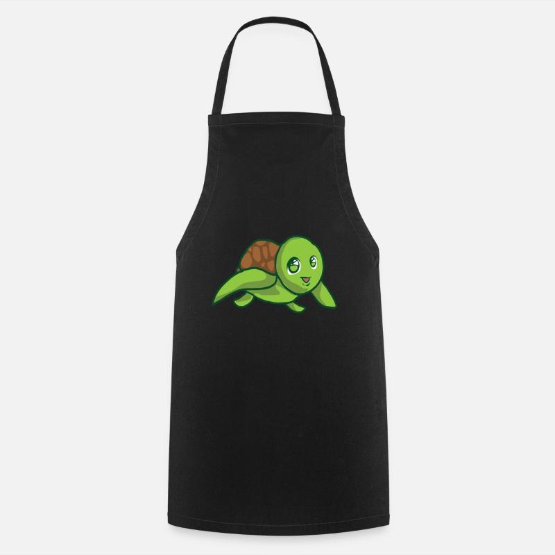 turtle - Cooking Apron - black