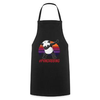Panda Dabbing panda Pandabär Panda Baby - Kochschürze - Schwarz - Vorne - AI Model Male 185 dark (185cm)