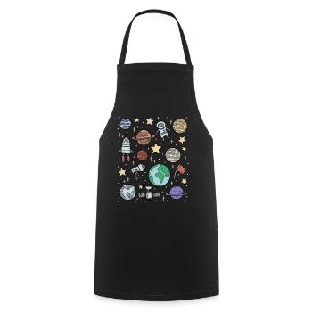 Univers Espace Espace - Tablier de cuisine - noir - Devant - AI Model Male 185 dark (185cm)