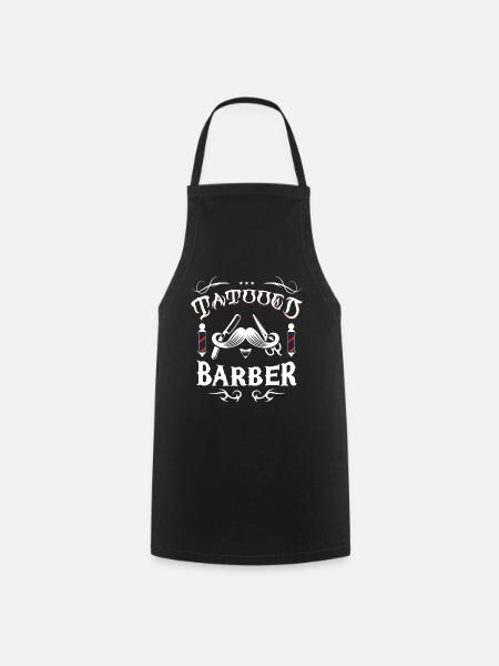 Tätowierter Barbier - Kochschürze - Schwarz