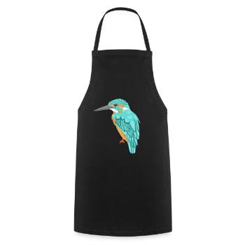martin-pêcheur - Tablier de cuisine - noir - Devant - AI Model Male 185 dark (185cm)