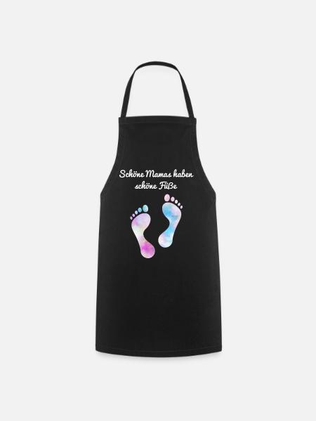 Fußpflege Pediküre Podologe Nagelstudio Geschenk - Kochschürze - Schwarz